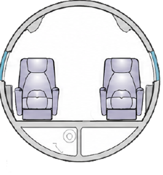 Cabin cross-section